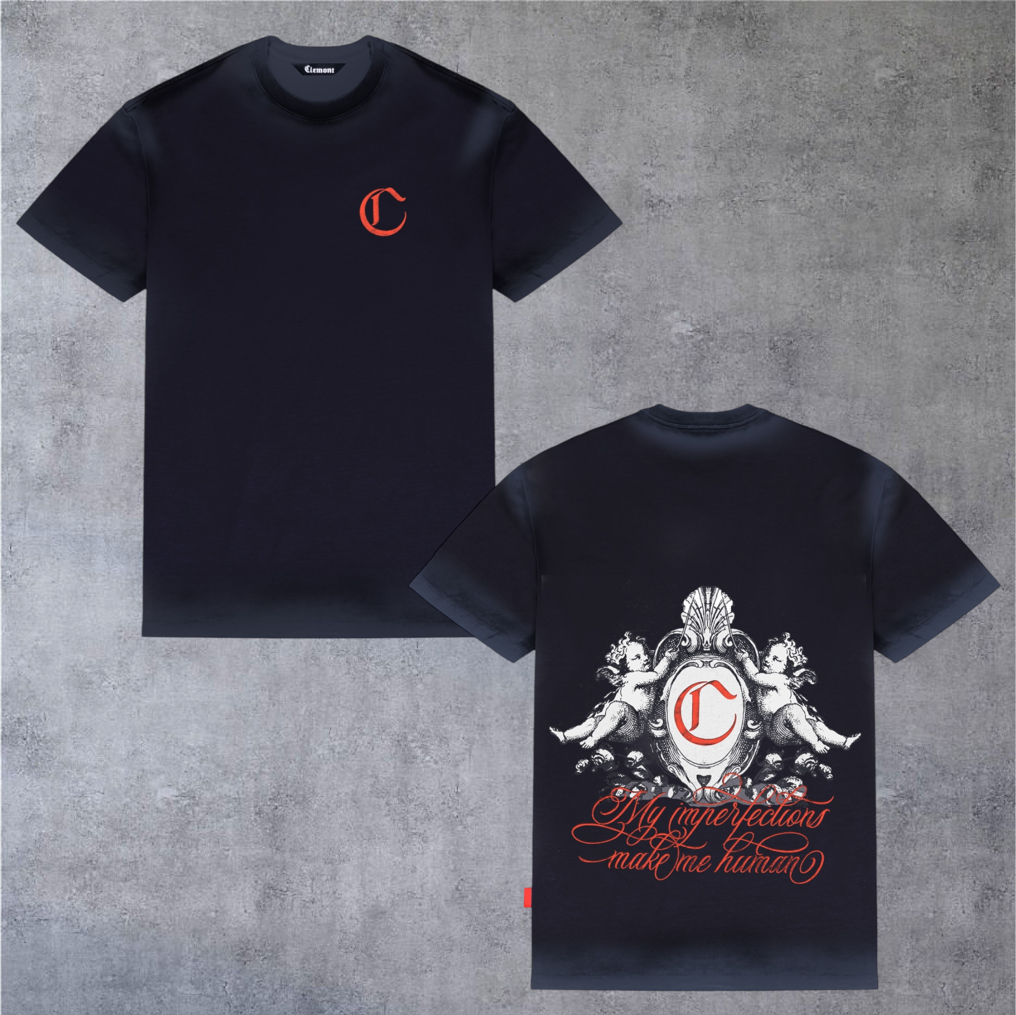 Camiseta Clemont Intaglio Negro