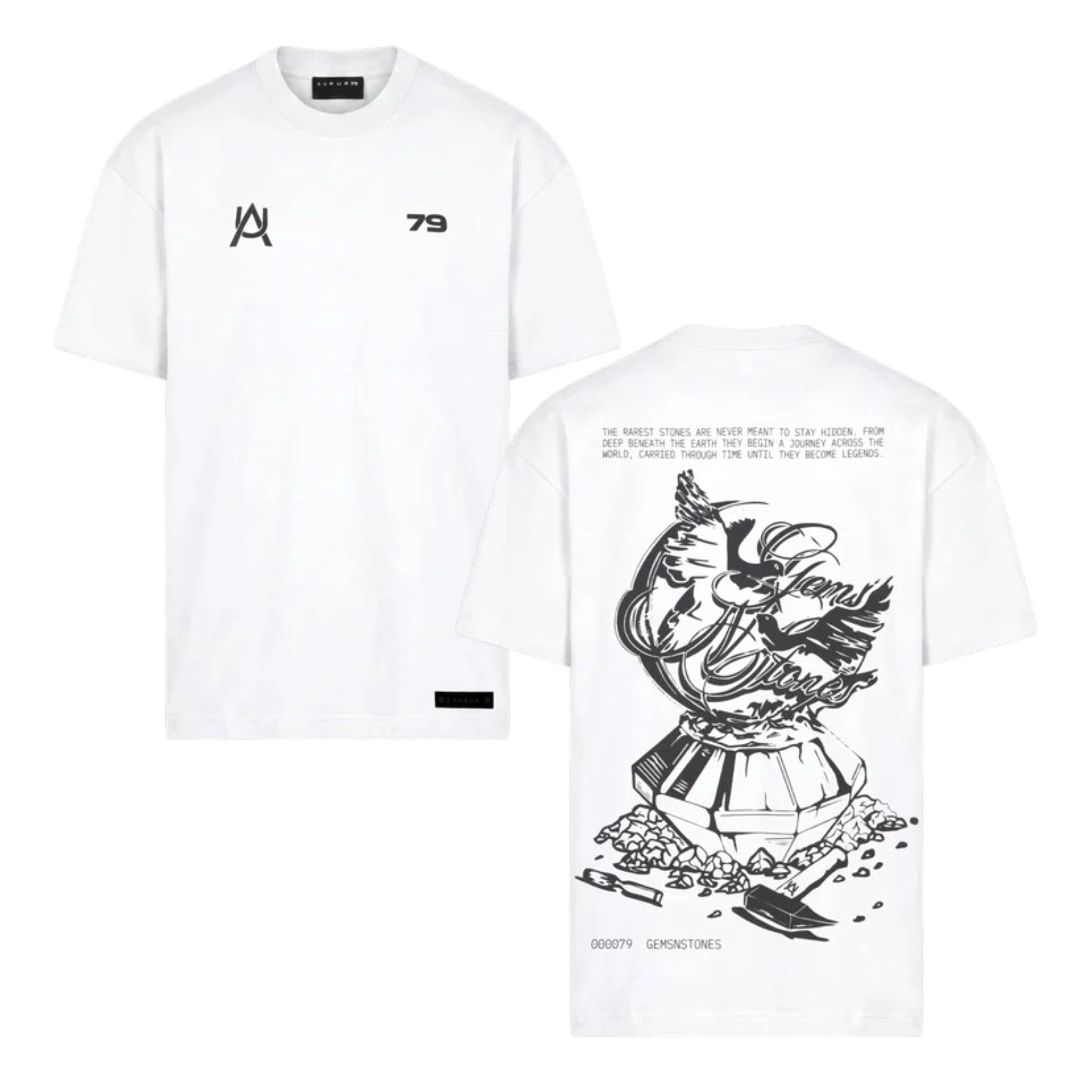 Camiseta Aurum AU SCULPUTURE SEMIOVERSIZED