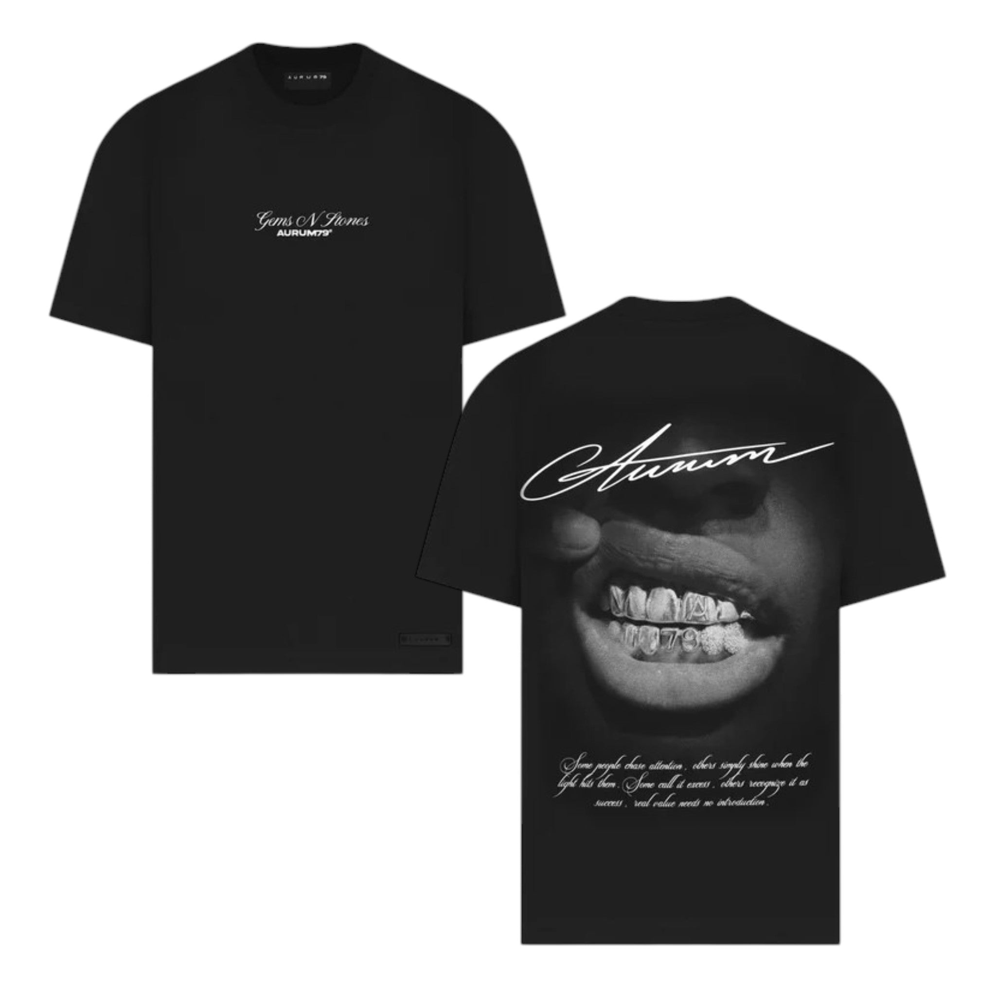 Camiseta Aurum GRILLZ TEETH OVERSIZED