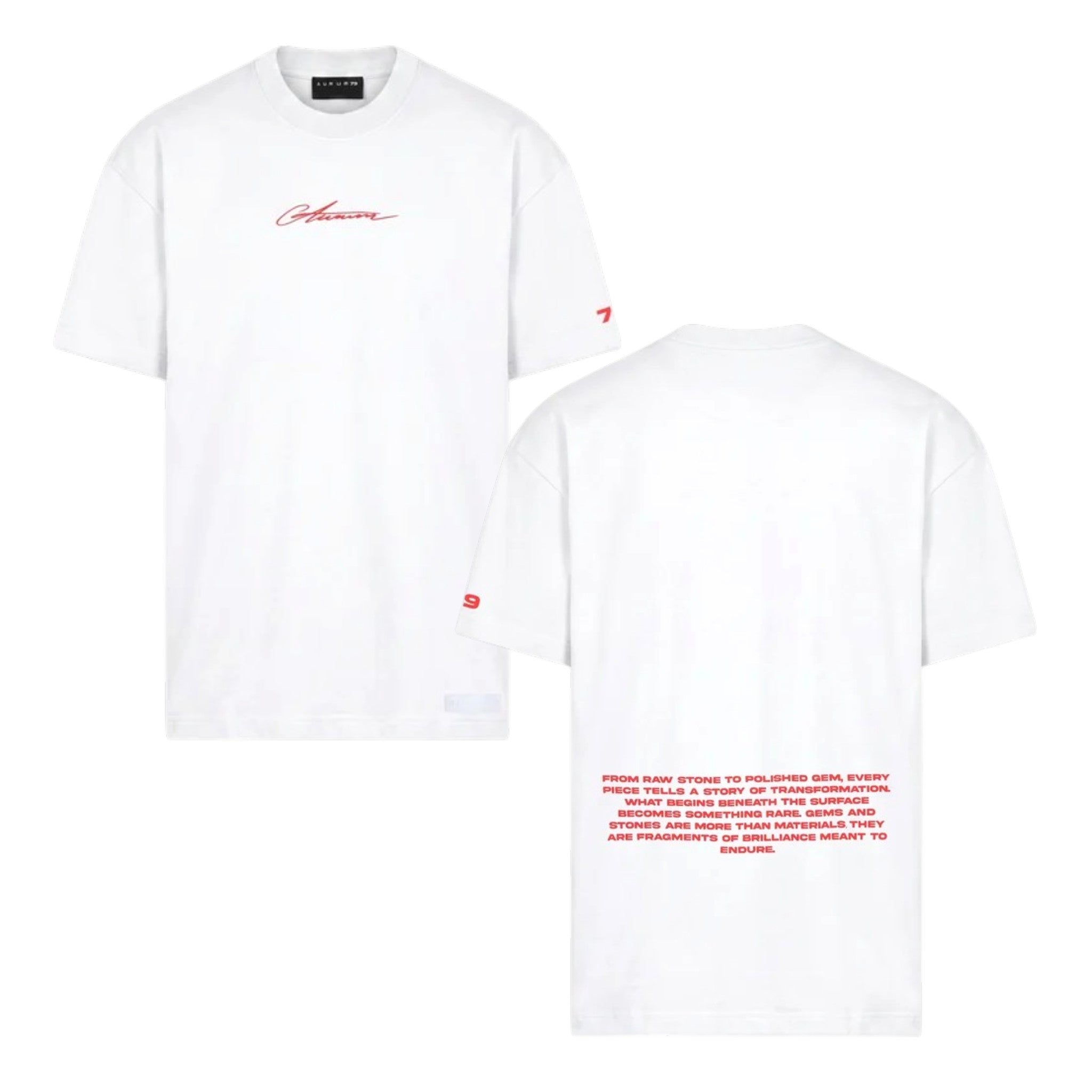Camiseta Aurum R & W SIGNATURE SEMI OVERSIZED