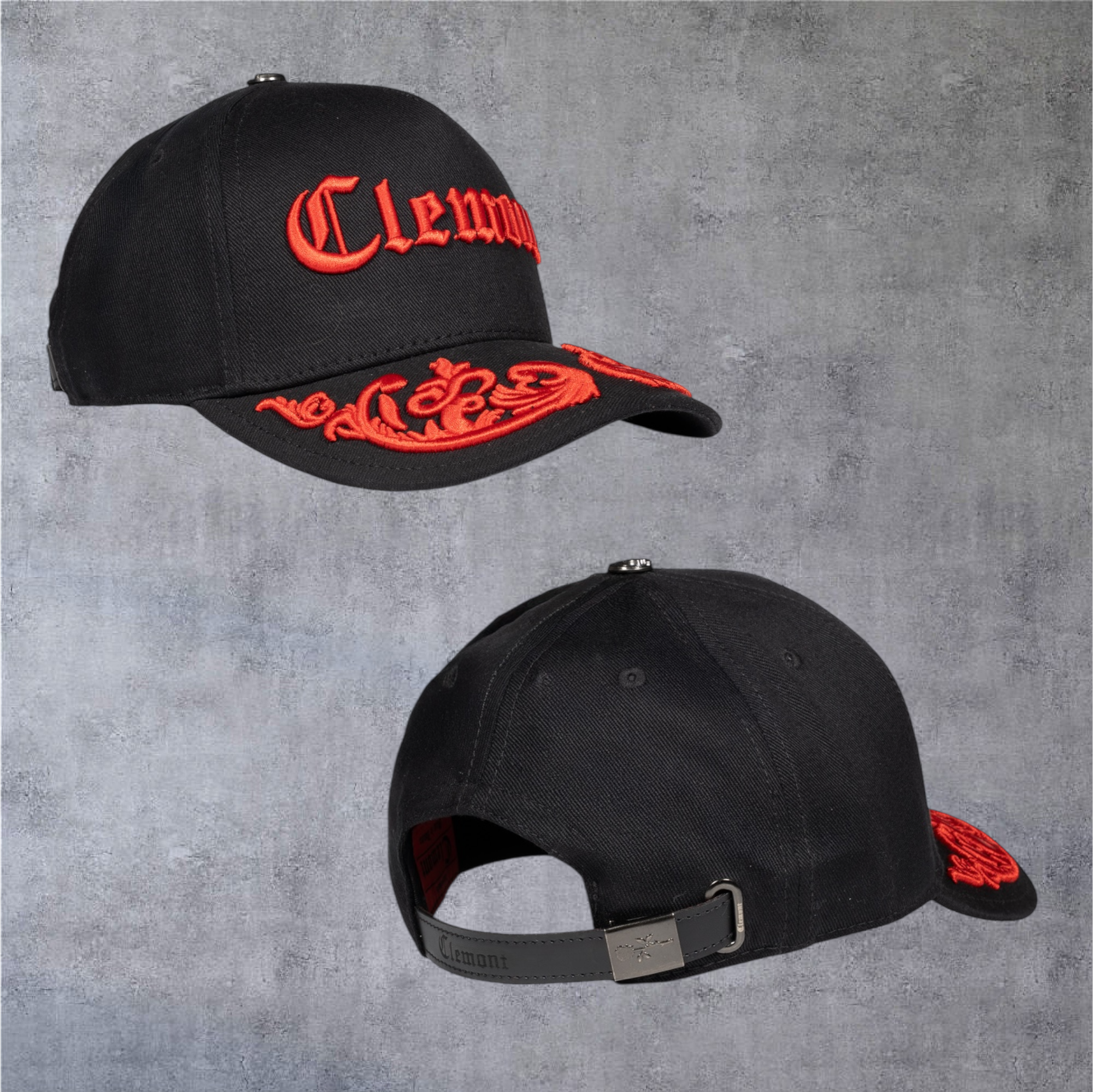 Gorra Clemont Amicizia Negro Roja