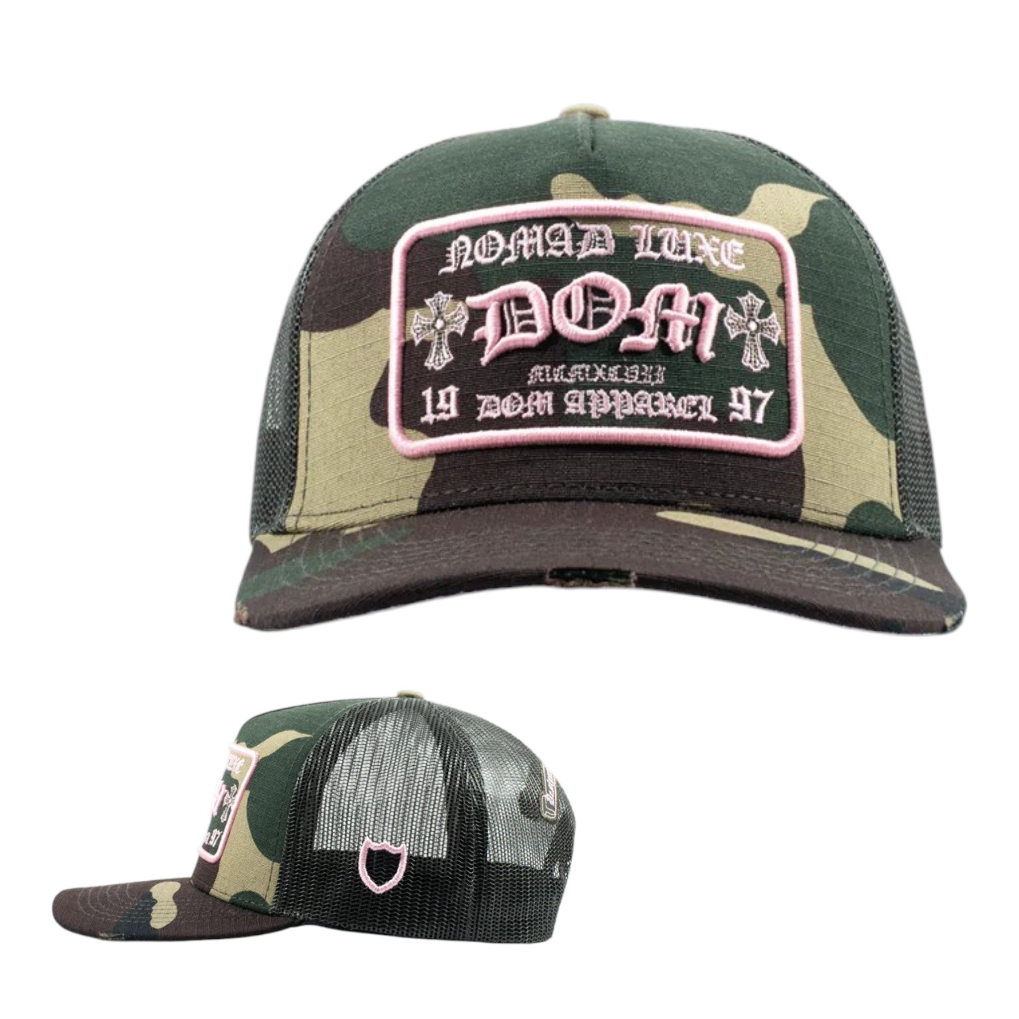 Gorra Dom Apparel Camo Green Pink
