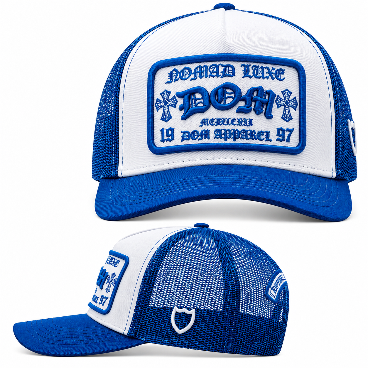 Gorra Dom Apparel White Blue