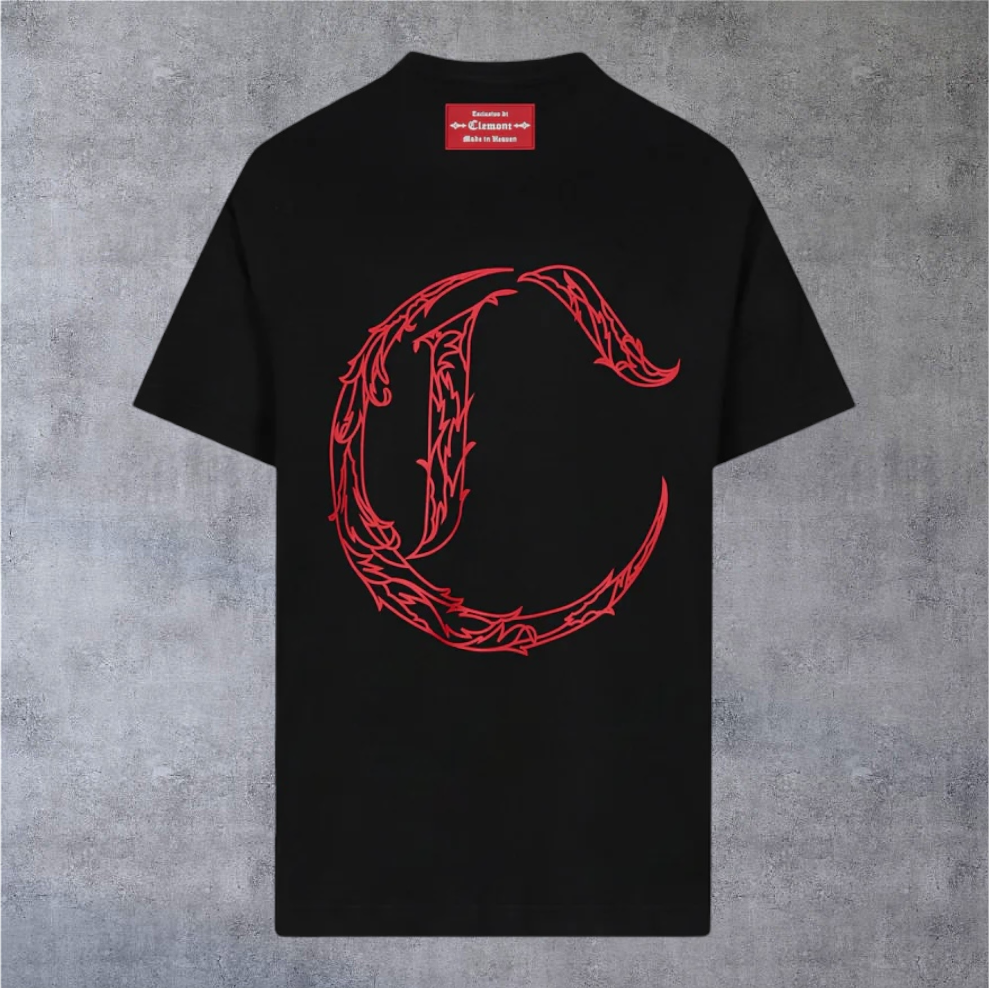Camiseta Clemont Meditazione 2 Oversized Negro