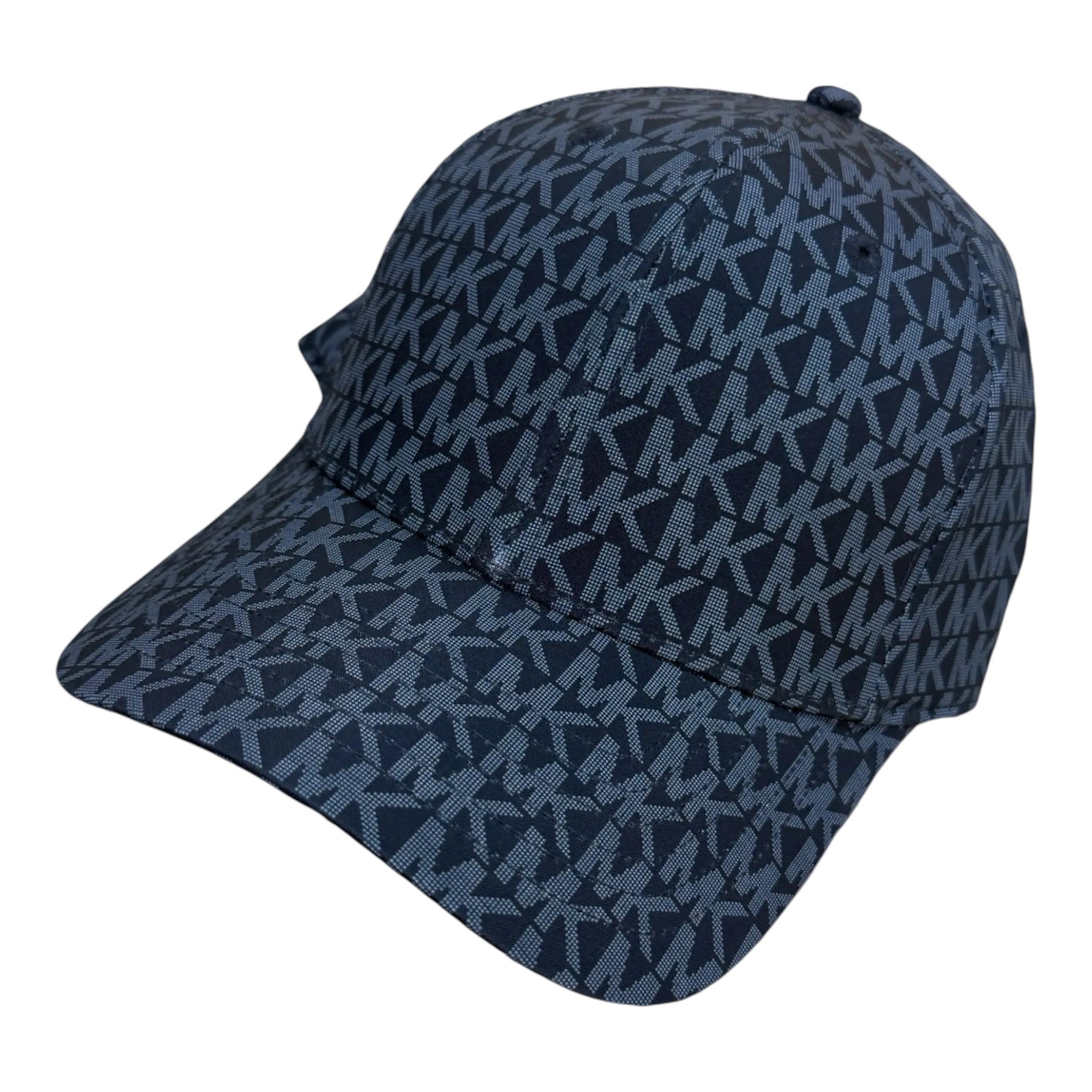 Unique Clothes Michael Kors baseball cap in dark blue with an all-over signature MK logo print pattern